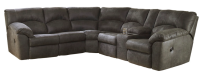 Tambo Two-Piece Reclining Sectional - Pewter